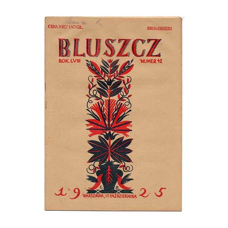 Bluszcz. Pismo tygodniowe ilustrowane dla kobiet. R.58 (1925). Nr 42 (17 października 1925)