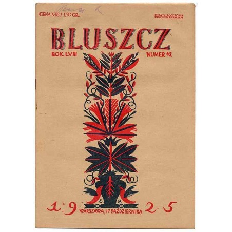 Bluszcz. Pismo tygodniowe ilustrowane dla kobiet. R.58 (1925). Nr 42 (17 października 1925)