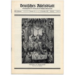 Deutsches Adelsblatt. 11. Jahrgang (1972). Nr 12 (8 XII 1972) [Schnitzaltar von Michael Pacher. Bozen-Gries, Alte Pfarrkirche]
