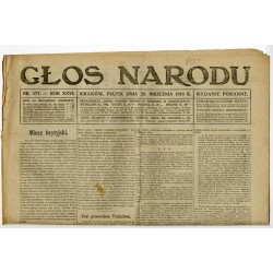 Głos Narodu. R.26 (1916). Nr 477 (29 listopada 1916). Wydanie poranne