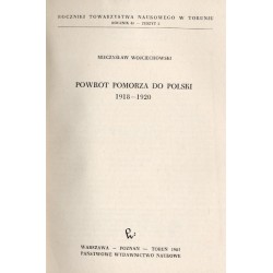 Powrót Pomorza do Polski 1918-1920