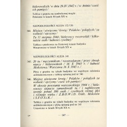 Napisy pamiątkowe w Warszawie XVII-XX w