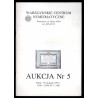 Warszawskie Centrum Numizmatyczne Aukcja Nr 5. [19.11.1993]