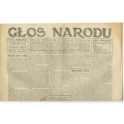 Głos Narodu. R.25 (1917). Nr 127 (31 maja 1917). Wydanie poranne