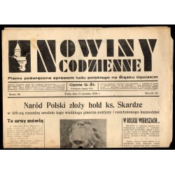 Nowiny Codzienne. Pismo poświęcone sprawom ludu polskiego na Śląsku Opolskim. R.26 (1936). Nr 86 (15 kwietnia 1936)