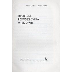 Historia powszechna wiek XVIII