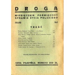 Droga. Miesięcznik poświęcony sprawie życia polskiego. R.8 (1929). Nr 11