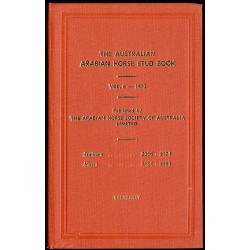 The Australian Arabian Horse Stud Book. Vol.6 (1978)
