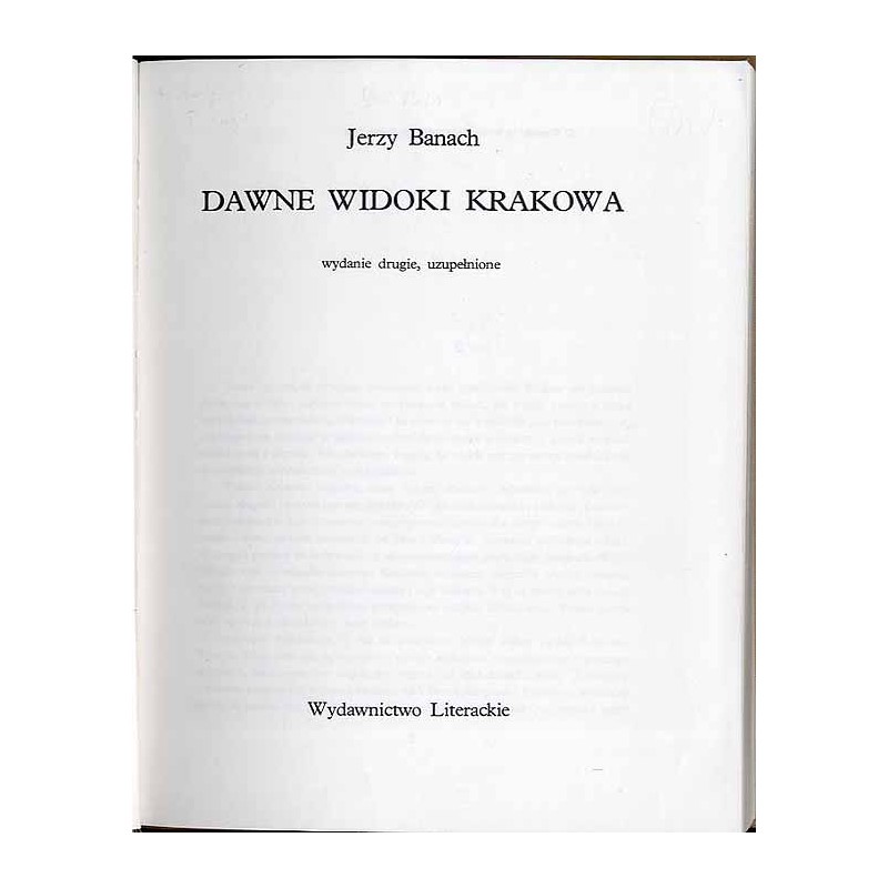 Dawne widoki Krakowa