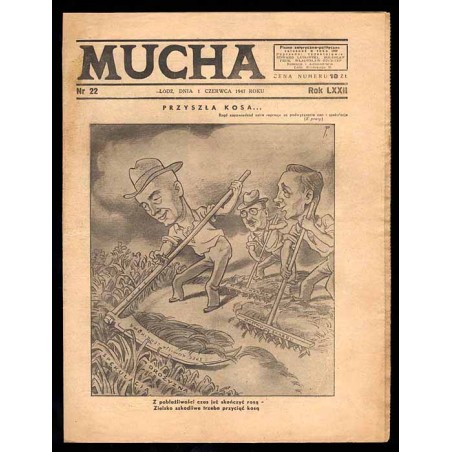 Mucha. R.73 (1947). Nr 22 (1 czerwca 1947) / Józef Cyrankiewicz / Konstanty Dąbrowski / Tadeusz Dietrich