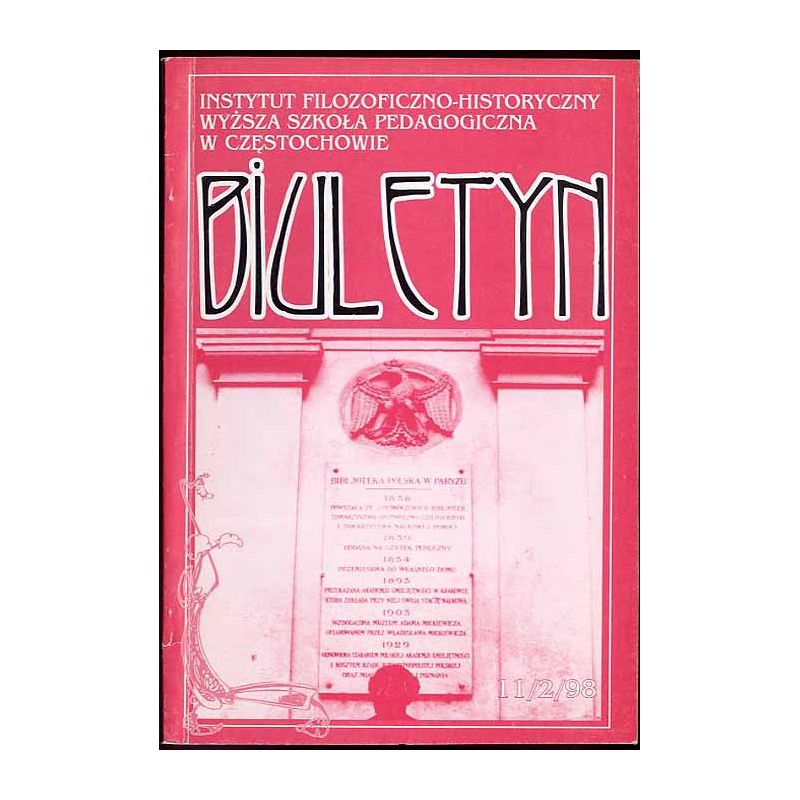 Biuletyn. Nr 11 (2) 1998