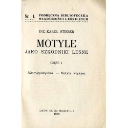 Motyle jako szkodniki leśne. Cz.1: Macrolepidoptera - Motyle większe