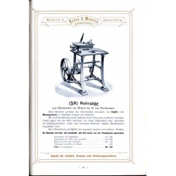 Spezial-Fabrik für Schnitte, Stanzen und Werkzeugmaschinen von Reiss & Martin Aktiengesellschaft Berlin S. Ausgabe 1901/1902