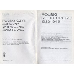 Polski czyn zbrojny w II wojnie światowej. [T.3]: Polski ruch oporu 1939-1945