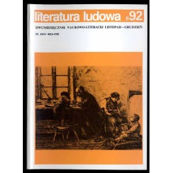 Literatura Ludowa. Dwumiesięcznik naukowo-literacki. R.36 (1992). Nr 1-6
