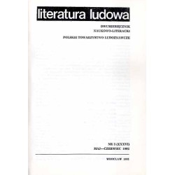 Literatura Ludowa. Dwumiesięcznik naukowo-literacki. R.36 (1992). Nr 1-6