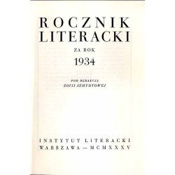 Rocznik Literacki za rok 1934 (R.3)