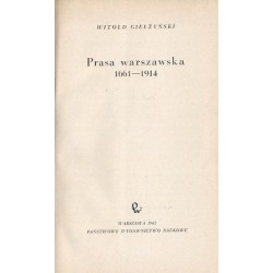 Prasa warszawska 1661-1914