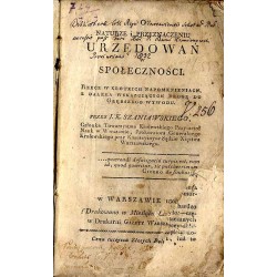 O naturze i przeznaczeniu urzędowań w społeczności. Rzecz o krótkich napomknieniach, z daleka wskazujących drogę do głębszego wy