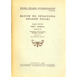 Klucze do oznaczania owadów Polski. Cz.27: Motyle - Lepidoptera. Z.47-50: Notodontidae, Thaumetopoeidae, Thyatiridae, Drepanidae