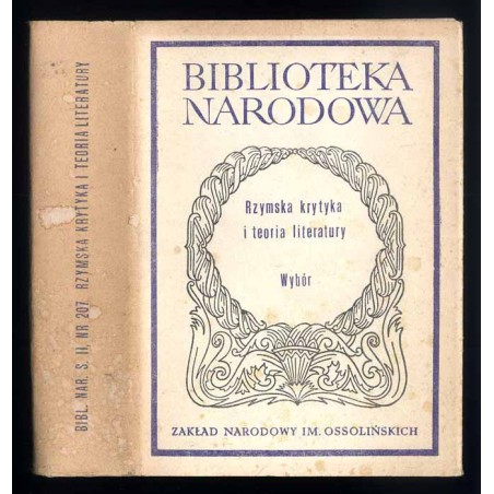 Rzymska krytyka i teoria literatury. Wybór