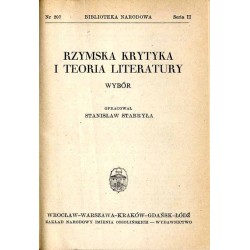 Rzymska krytyka i teoria literatury. Wybór