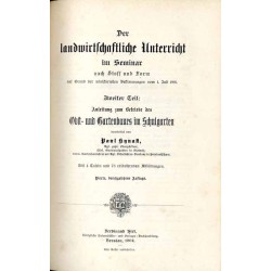 Der landwirtschaftliche Unterricht im Seminar nach Stoff und Form auf Grund der ministeriellen Bestimmungen vom 1. Juli 1901. 3