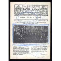 Podhalanka. Pismo Związku Podhalan. R.1 (1981). Nr 1 (6) (I pólrocze 1981). Numer poświęcony 75-leciu podhalańskiego ruchu regio