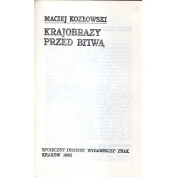Krajobrazy przed bitwą