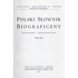 Polski słownik biograficzny. T.16: Kubacz Franciszek - Legatowicz Ignacy Piotr