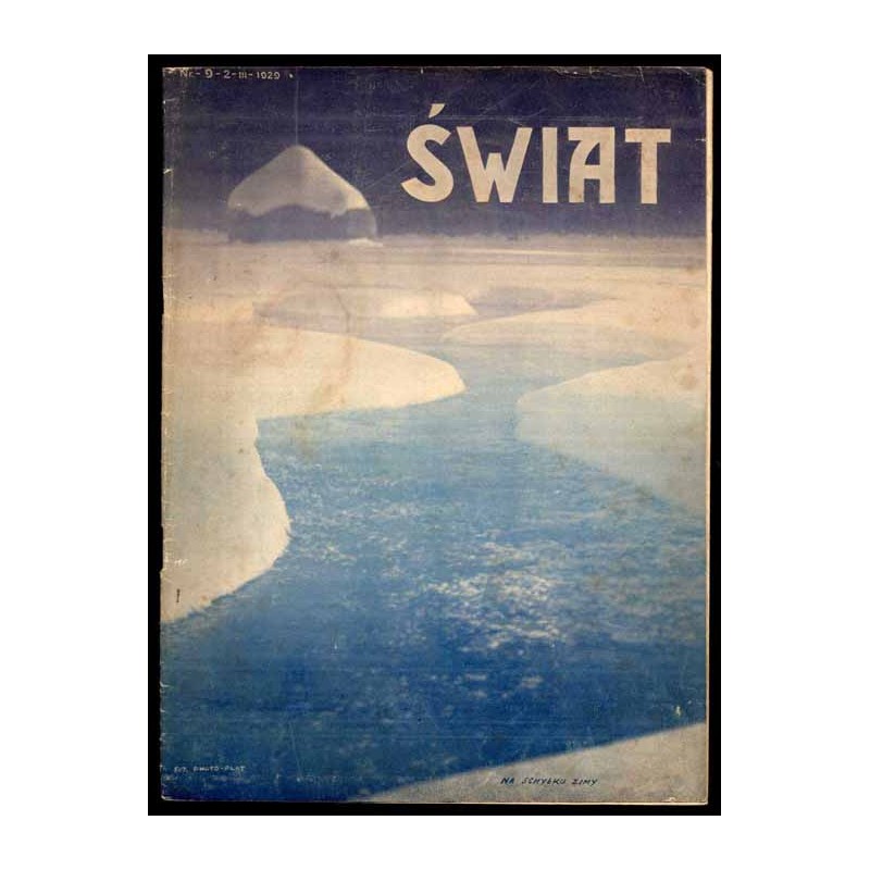 Świat. Pismo tygodniowe ilustrowane. R.24 (1929). Nr 9 (2 marca 1929)
