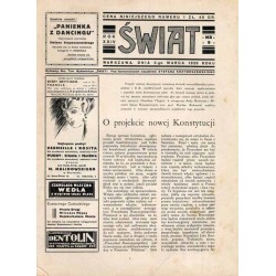 Świat. Pismo tygodniowe ilustrowane. R.24 (1929). Nr 9 (2 marca 1929)