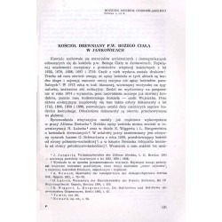 Kościół drewniany p.w. Bożego Ciała w Jankowicach