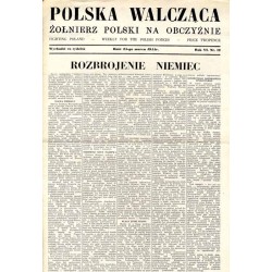 Polska Walcząca - Żołnierz Polski na Obczyźnie. Fighting Poland. Weekly for the Polish Forces. R.6 (1944). Nr 12 (25 marca 1944)