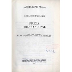 Studia bibliologiczne