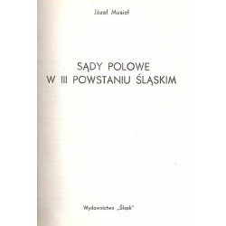 Sądy polowe w III powstaniu śląskim