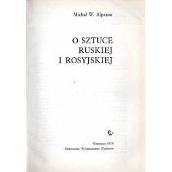 O sztuce ruskiej i rosyjskiej
