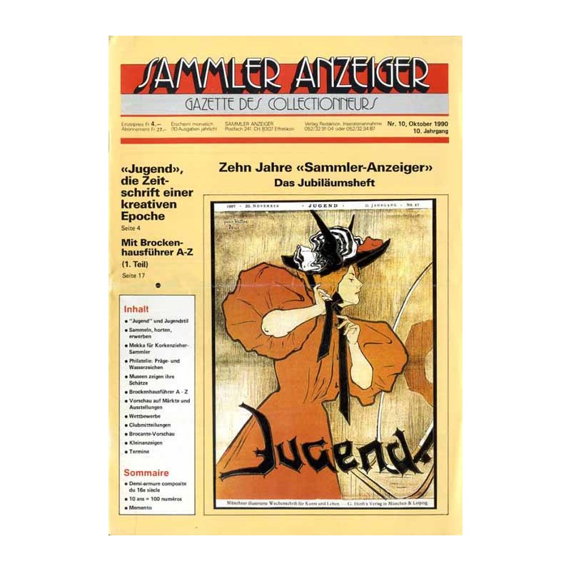 Sammler Anzeiger. Gazette des Collectionneurs. R.10 (1990). Nr 10 (Oktober 1990)