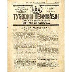 Tygodnik Demnianski Zakładów Przemysłowych Braci Groedel. R.2 (1929). Nr 22 (21 lipca 1929)