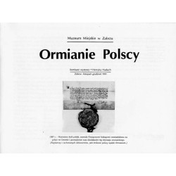 Ormianie Polscy. [Informator do wystawy] Zabrze, listopad, grudzień 1991