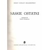 Saskie ostatki (August III). Powieść historyczna