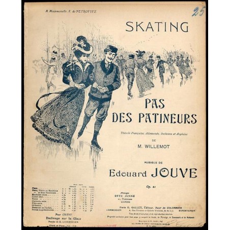Pas des Patineurs (Skating). Op. 21