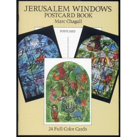 Jerusalem Windows Postcard Book. Marc Chagall Postcard. 24 Full-Color Cards