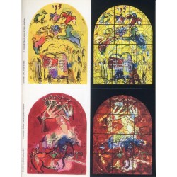 Jerusalem Windows Postcard Book. Marc Chagall Postcard. 24 Full-Color Cards