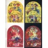 Jerusalem Windows Postcard Book. Marc Chagall Postcard. 24 Full-Color Cards