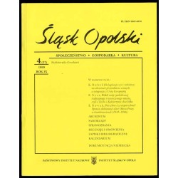 Śląsk Opolski. Społeczeństwo, gospodarka, kultura. R.9 (1999). Nr 4 (37) (Październik-Grudzień 1999)