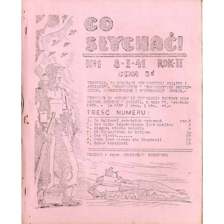 Co Słychać! Tygodnik zawierający streszczenia aktualnych książek i artykułów drukowanych w wydawnictwach brytyjskich, amerykańsk