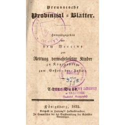 Preußische Provinzial Blätter. 8. Band (1832)