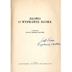 Słowo o wyprawie Igora