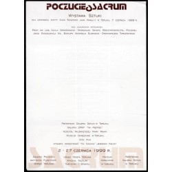 Poczucie Sacrum. Wystawa sztuki dla uczczenia wizyty Ojca Świętego Jana Pawła II w Toruniu 7 czerwca 1999 r
